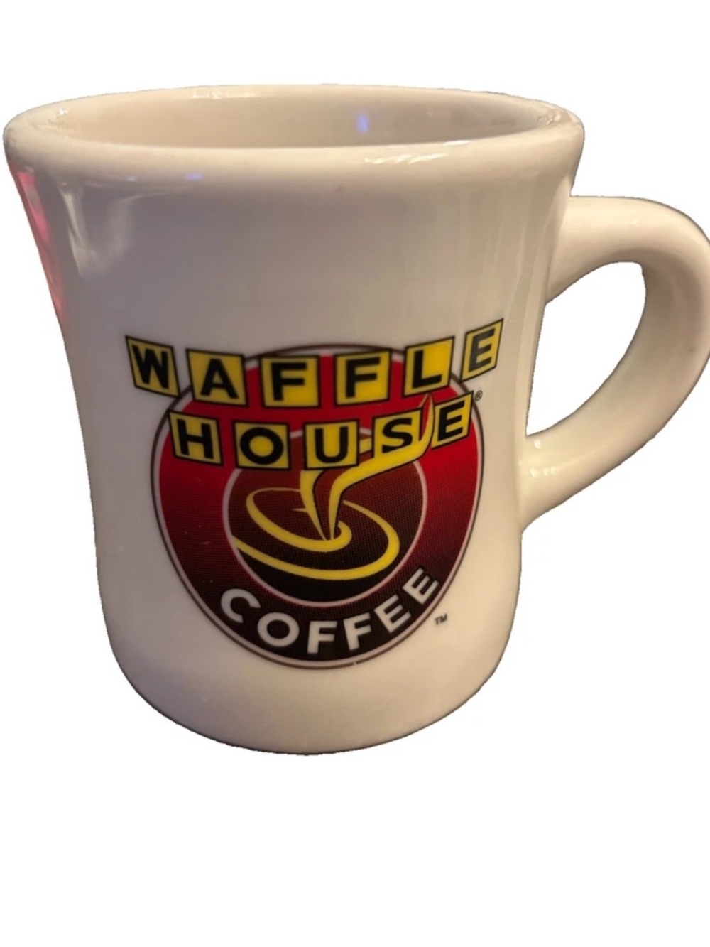 Waffle House Coffee Mug 10oz. Cup Heavy Thick White Diner Style Restaurant